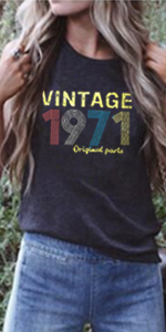 1971 Sleeveless Tank Tops