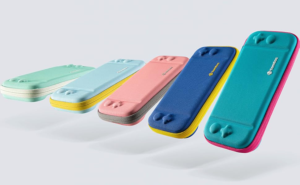 tomtoc Tasche für Nintendo Switch Lite, Farbig Switch Lite Taschen, Ultradünn Schutzhülle