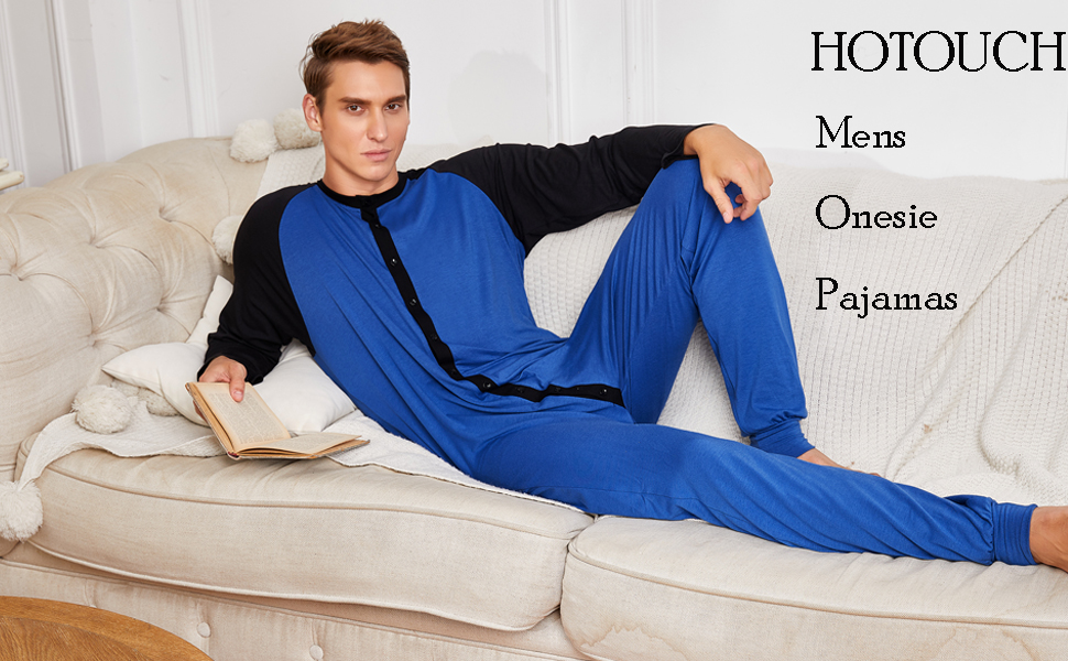 Jastip Jual beli Hotouch Mens Onesie Pajamas Ultra Soft Thermal Union