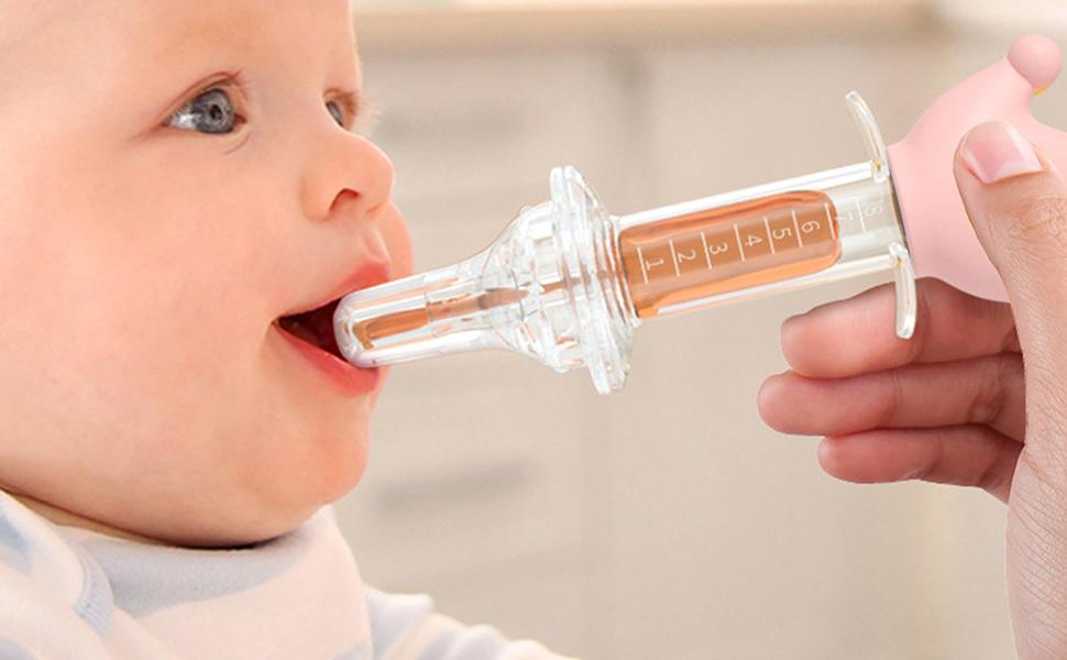 Baby Medicine Dispenser - Cute Baby Oral Syringe & Dispenser