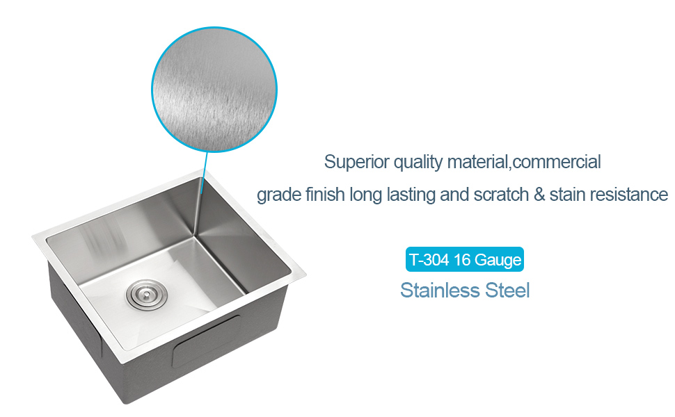 Undermount Bar Sink Lordear 23 inch Kitchen Sink Undermount 16 Gauge