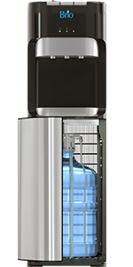 Brio Top Loading Countertop Water Cooler Dispenser with Hot Cold and Room Temperature Water