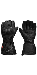 snow deer heated gloves