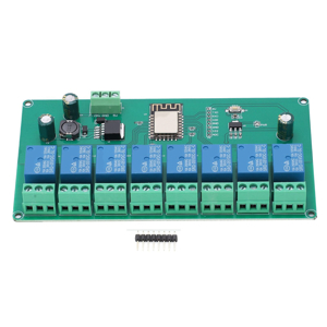 ESP8266 Relay Module WiFi 8‑Channel Development Board DC 7‑28V / 5V PCB Relay Module for Smart Home 