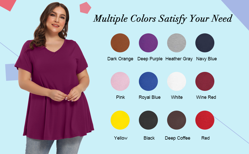8059 Swing Tunics Solid Colors