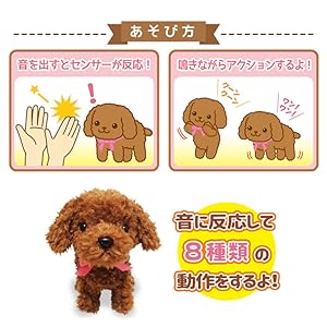 アオシン　元気な仔犬　日本製 Amazon.co.jp: 元気な仔犬トイプードルのショコラちゃん : おもちゃ
