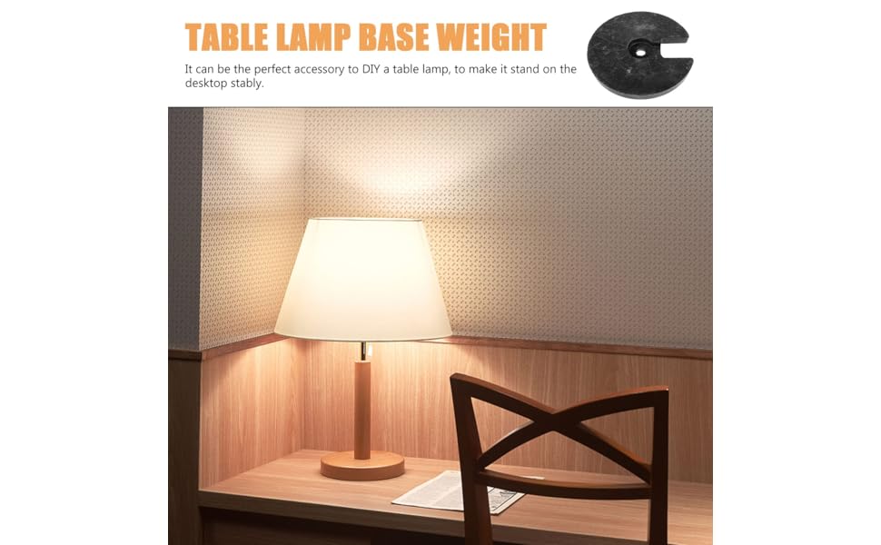 Yardwe Table Lamp Base Counterweight Table Lamp Base Weight Convenient