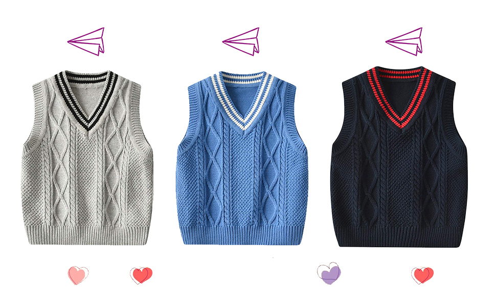 Little girls sweater vest 7 years cotton knitted tank tops toddler 3t cable knit sleeveless top kids