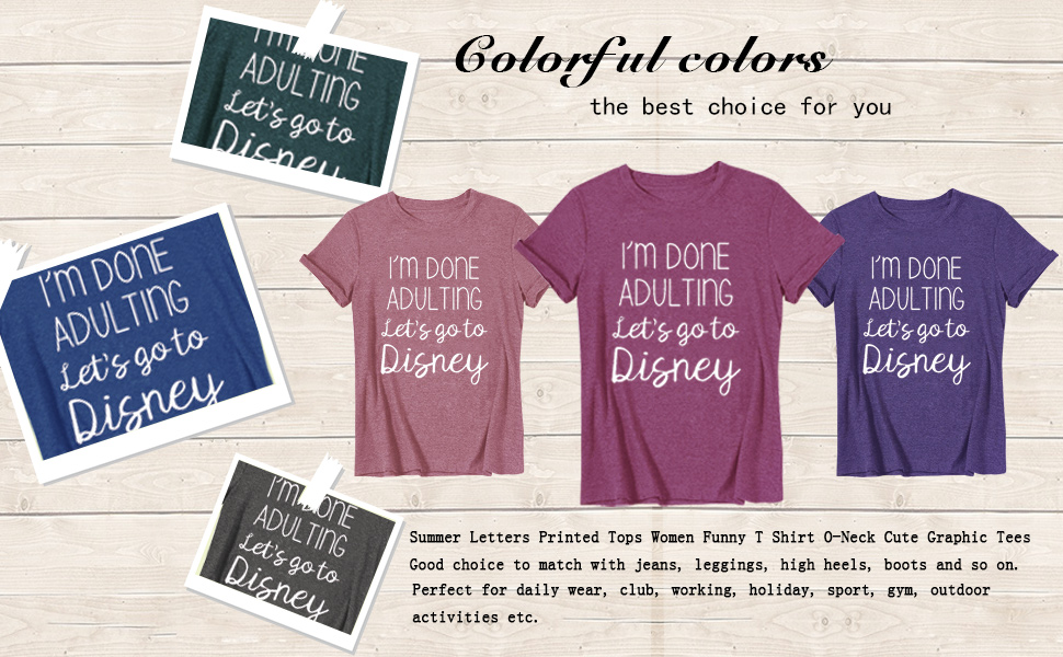 Women T Shirt Short Sleeve Casual Summer Vacation Tops Tee