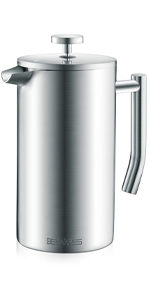 silver french press