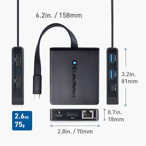 cable matter/USB-C Docking Station ドッキングステーション/201073/Bランク/75【中古】 cable matter/USB-C Docking Station ドッキングステーション