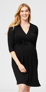 Cake Maternity Long Sleeve Maternity Wrap Dress