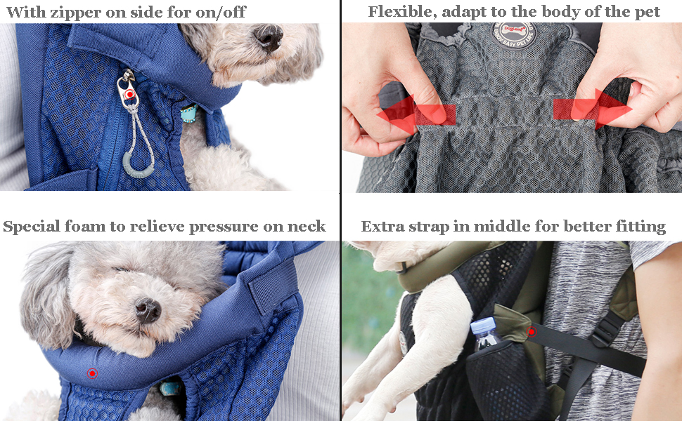 Coppthinktu Dog Carrier Backpack Legs Out FrontFacing