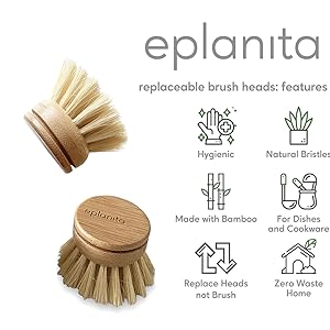 natural eplanita heads brush bamboo