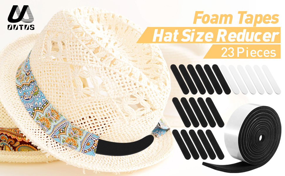 23 Pieces Hat Size Tape Hat Size Reducer Foam Reducing Tape