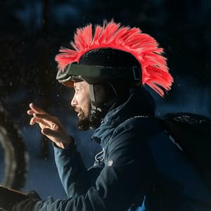 右分けウィッグ Amazon | TOKIDNY 2個バイク用ヘルメット装飾ウィッグ 鮮やかな