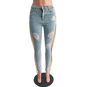 tan distressed jeans