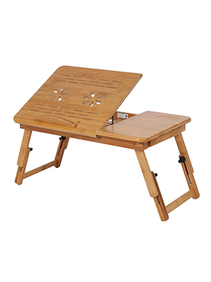 Laptop table, side table, notebook table, bamboo bed table