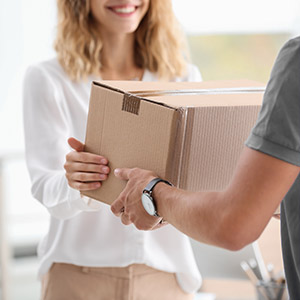 Unkomplizierte Lieferung