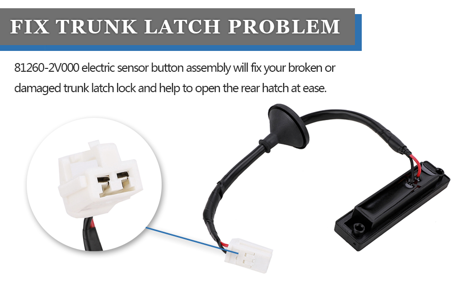 812602V000 Hatch Button Trunk Latch for Hyundai Veloster 1.6L 2012