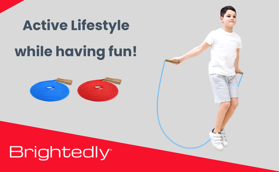 Brightedly jump rope products provide an active lifestyle while having fun