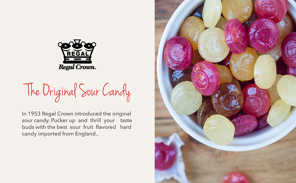 Regal Crown Sour Lemon Hard Candy Rolls Old Fashioned