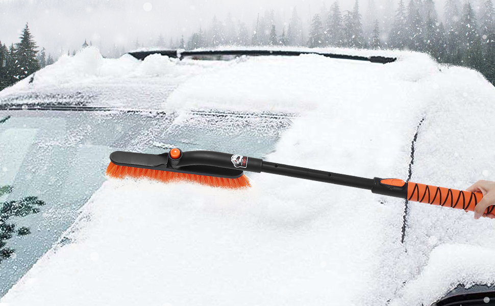 Snow Brush 31.539.8" Extendable 270° Pivoting Model MSB002