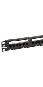 1U 24-Port CAT6 Patch Panel Gigabit