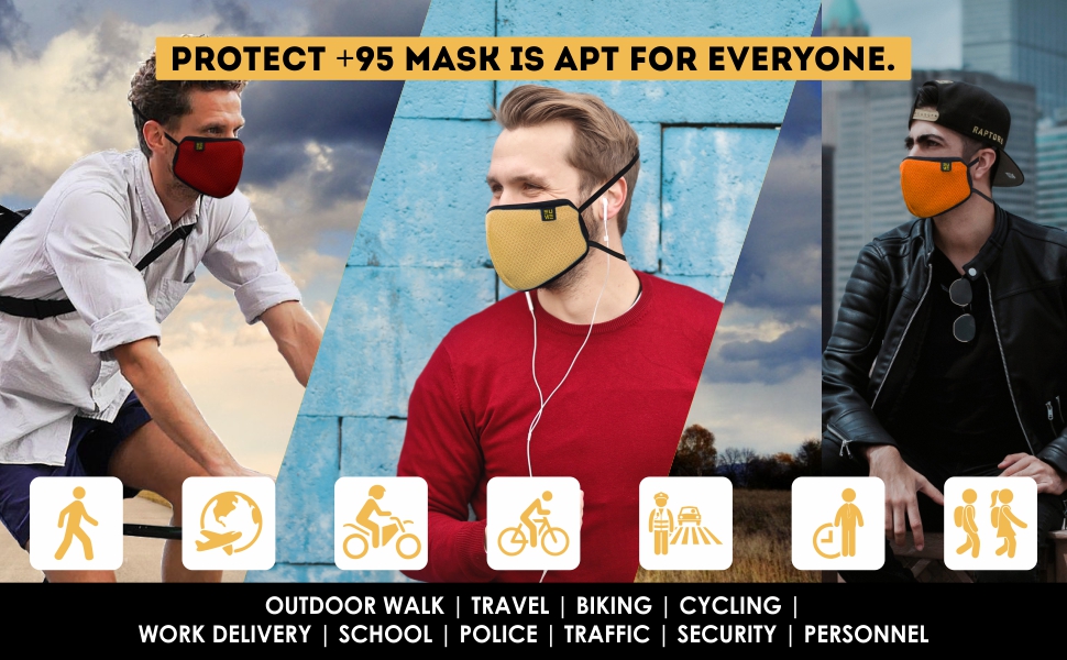 EUME mask reusable mask 95 face mask reusable& washable cotton face mask with nose clip bike mask