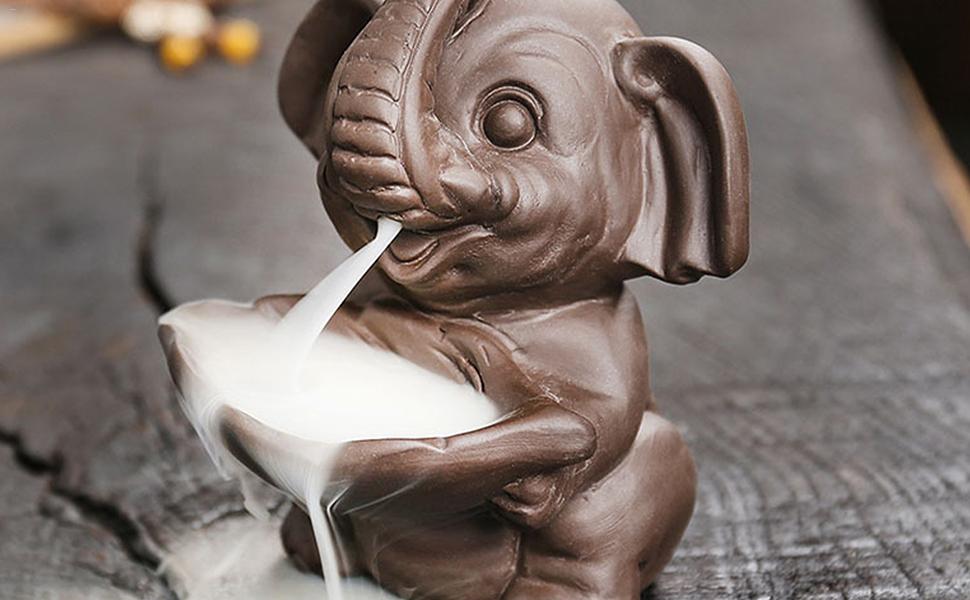 Furtryvl Waterfall Incense Burner Cute Ceramic Waterfall Cone Holder