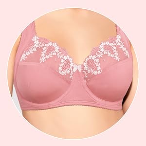 Balconette frame-for a youthful uplifted shaping of the bust