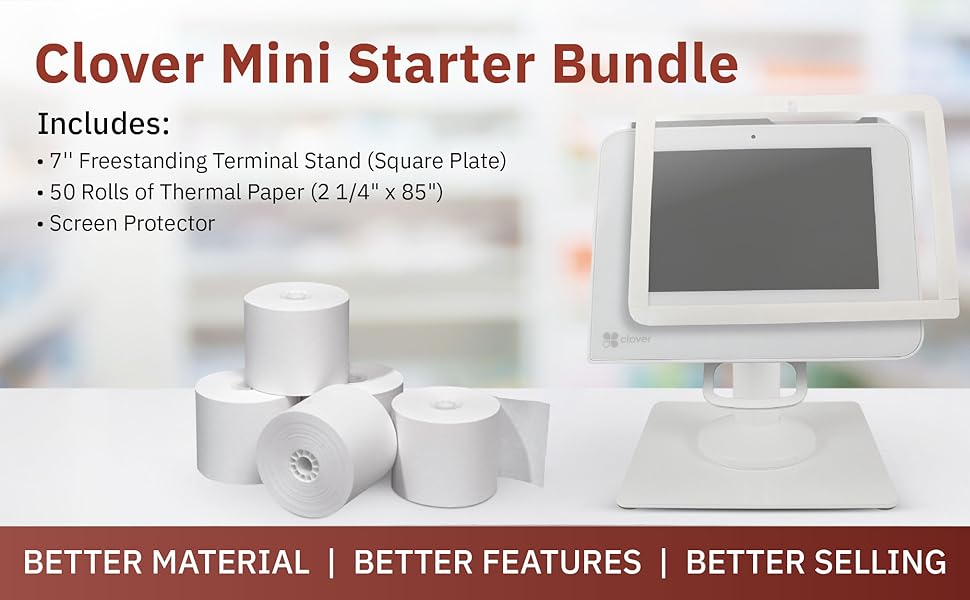 Discount Credit Card Supply DCCStands Freestanding Swivel and Tilt Clover Mini