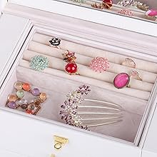 ジュエリーボックス 大容量 レザー風 クリスマス 新年 プレゼント