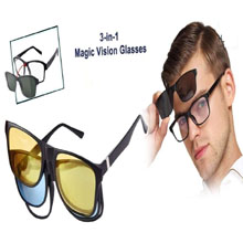 Magnetic Polarized 3 Pcs Clip-on Lens Glasses