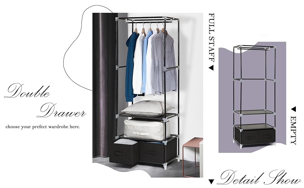 canvas wardrobe