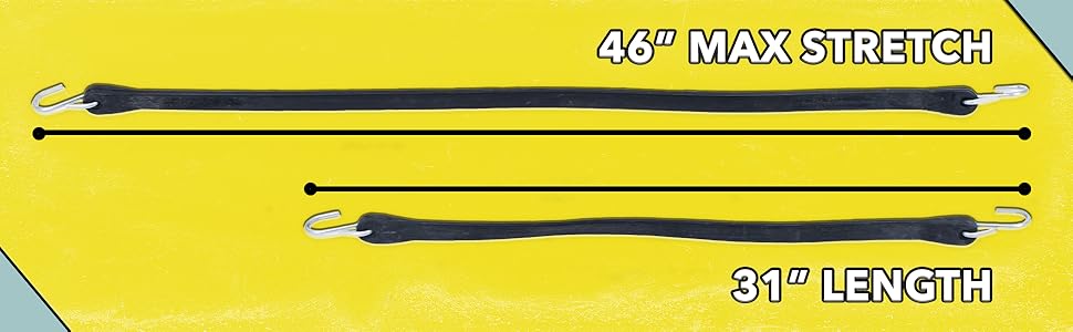 EPDM Rubber Straps, Bungee Straps, S Hooks, Mytee Products, EPDM, synthetic rubber strap