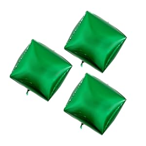 Amazon.co.jp: CAXUSD 3個 四角い風船 金属風船の装飾 誕生日