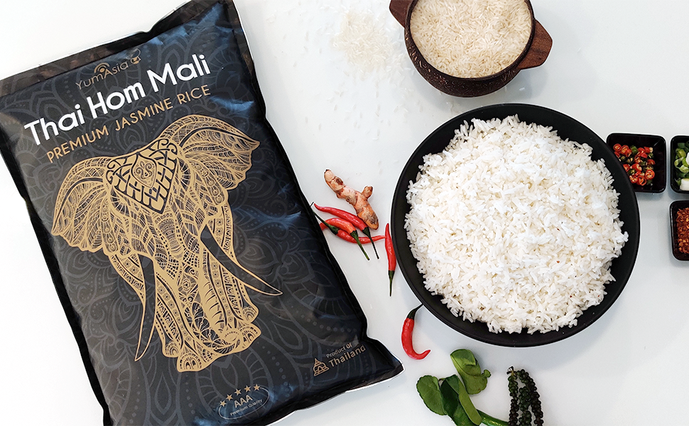 Yum Asia Thai Hom Mali Riz au Jasmin Blanc Premium 5kg Amazon.fr
