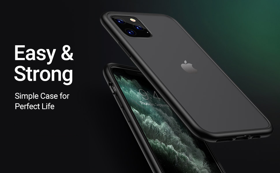 Amozo Ultra Hybrid Camera Protection Matte Back Case Cover for iPhone