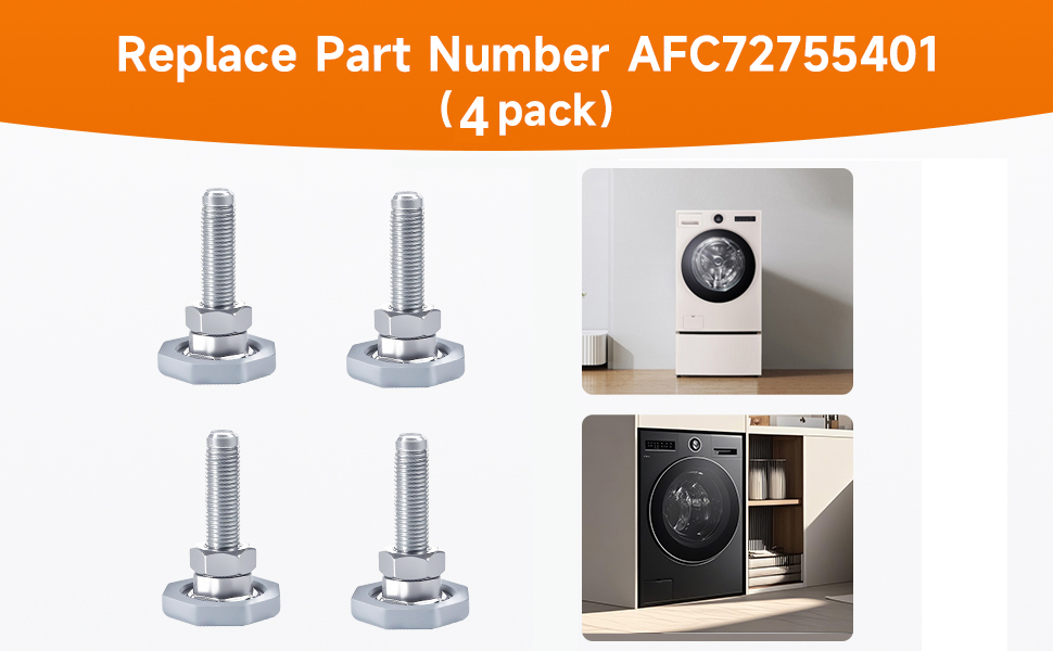 4 Pack Washing Machine Leveling Legs