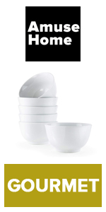 Amuse- Placa de jantar profissional Gourmet Coupe - 26,67 cm - Conjunto de 6