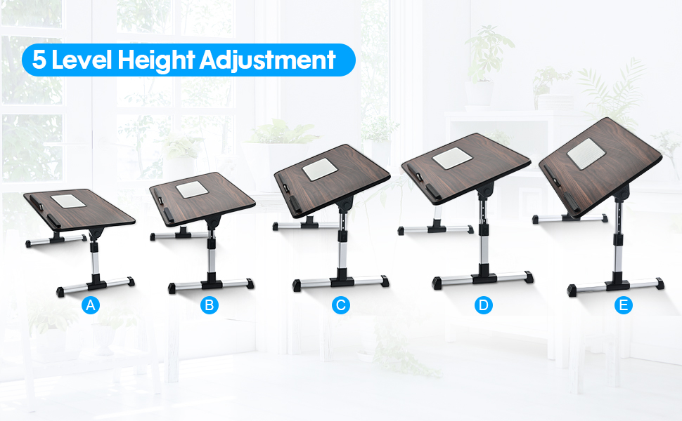 newoer Ultra Large Adjustable Laptop Bed Table Desk, Portable Standing