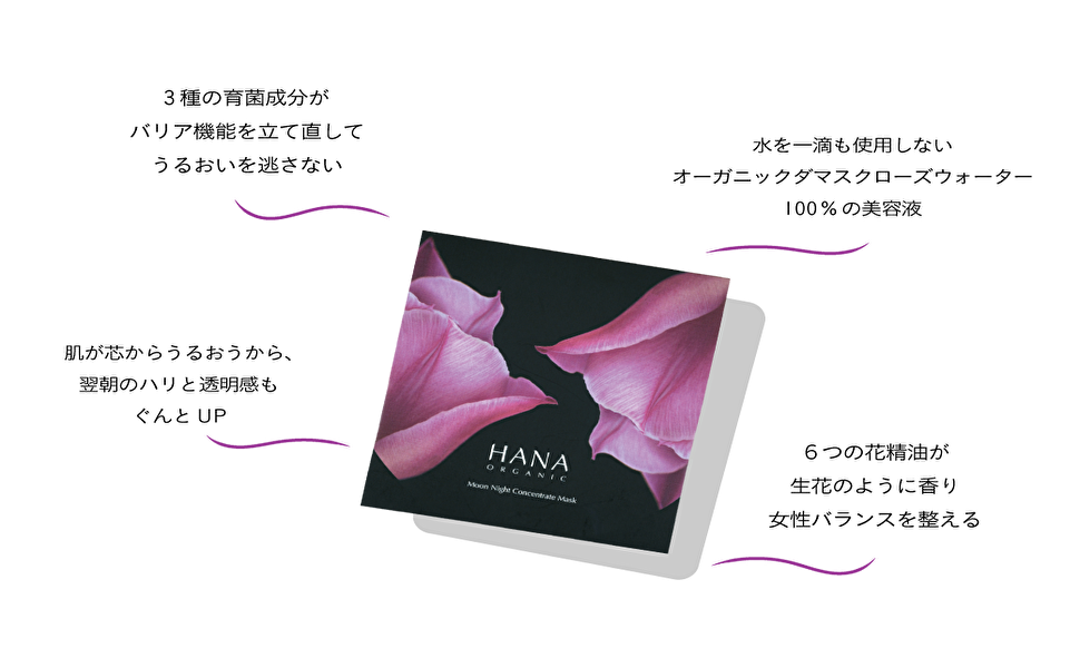 Amazon Hana Organic ムーンナイトコンセントレイトマスク パック 天然育菌成分配合 ml 4枚 Hana Organic フェイスパック 通販 Amazon Hana Organic ムーンナイトコンセントレイトマスク パック 天然育菌成分配合 ml 4枚 Hana Organic フェイスパック 通販