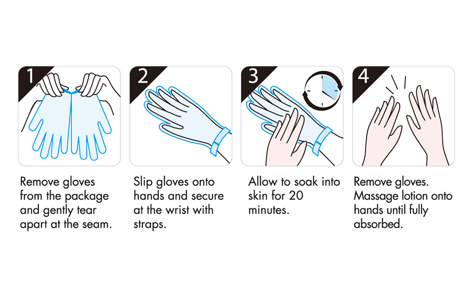 how to use hand mask gloves instruction soft hands easy