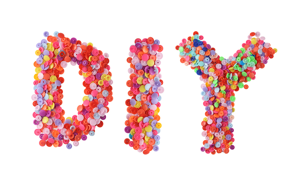 MSDADA Snaps Buttons and Snap Pliers, 400 Sets 24Colors Plastic Snaps