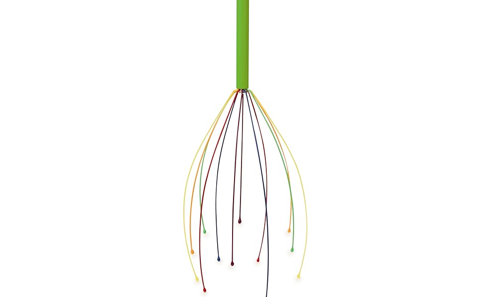 Kikkerland Colorful Handheld Portable Hair Head Scratcher