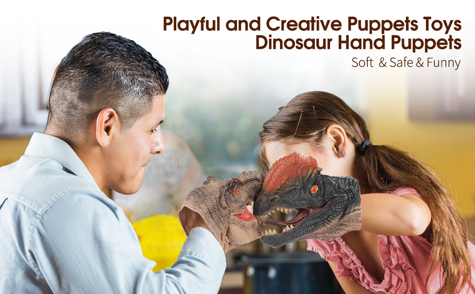 dinosaur hand pupptes toys