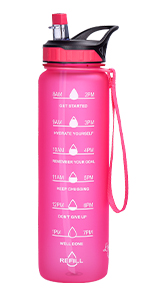 Water Bottle with Straw