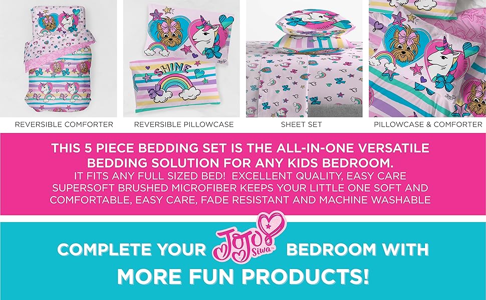 Jojo Siwa, Bed Set, Sheet Set