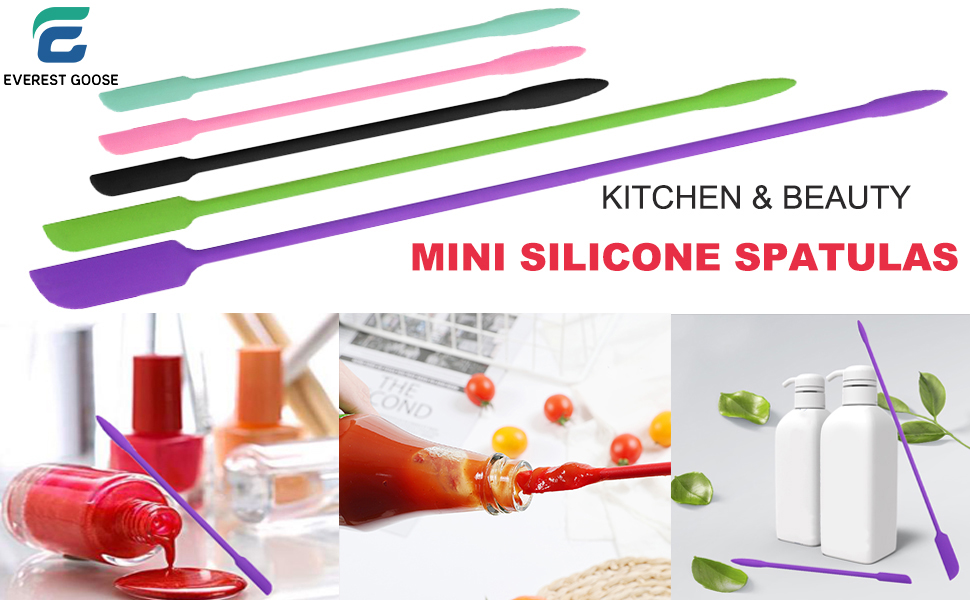 Beauty Spatula, Makeup Spatula Mini Spatula for Cosmetics and Kitchen Jar, Tiny